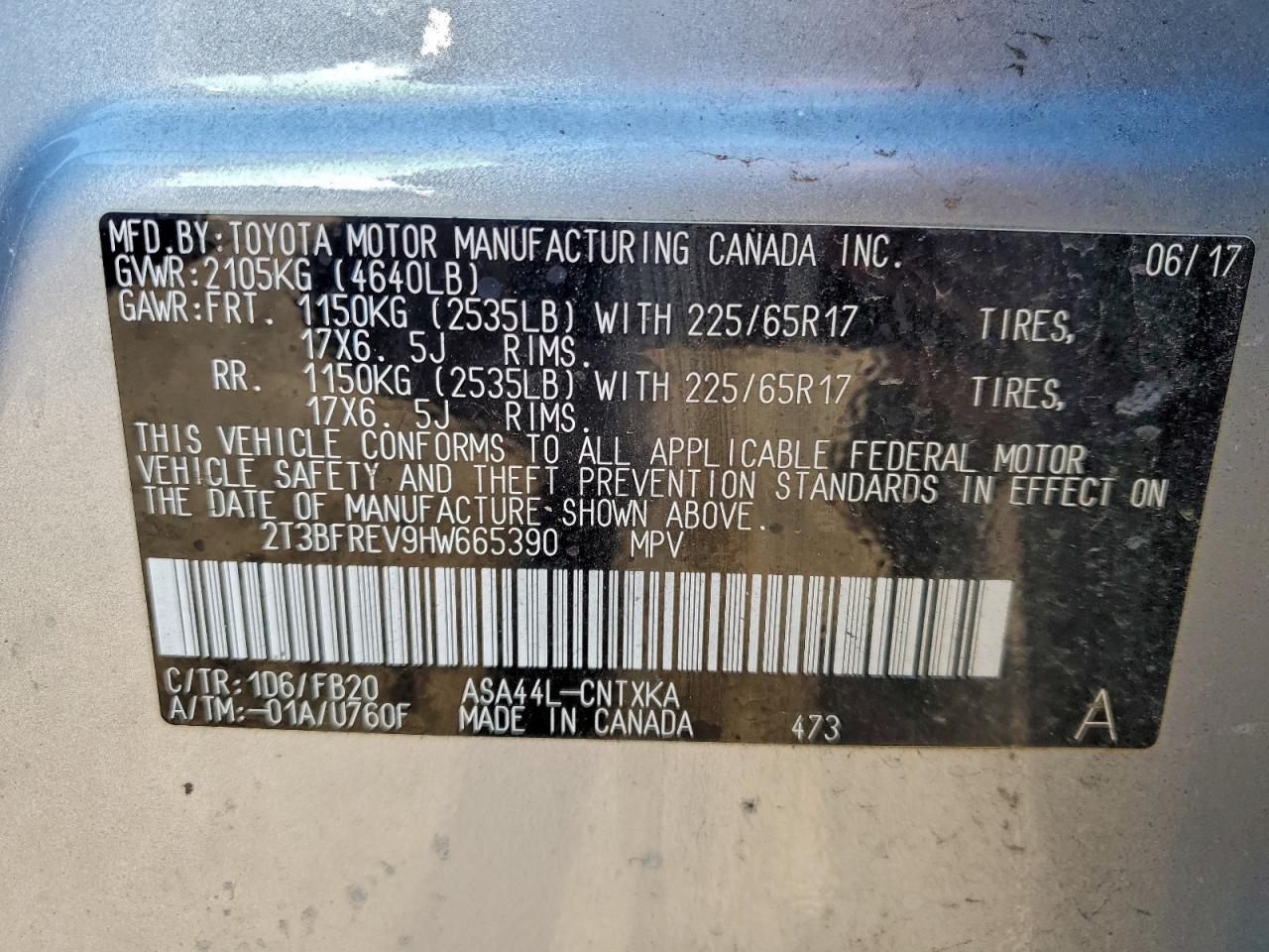 2017 TOYOTA RAV4 LE photo 25