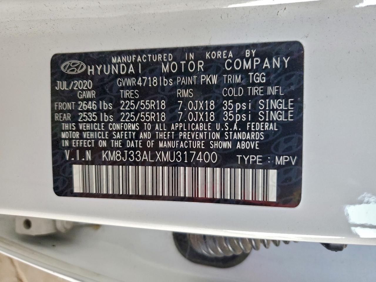 2021 HYUNDAI TUCSON LIMITED photo 25
