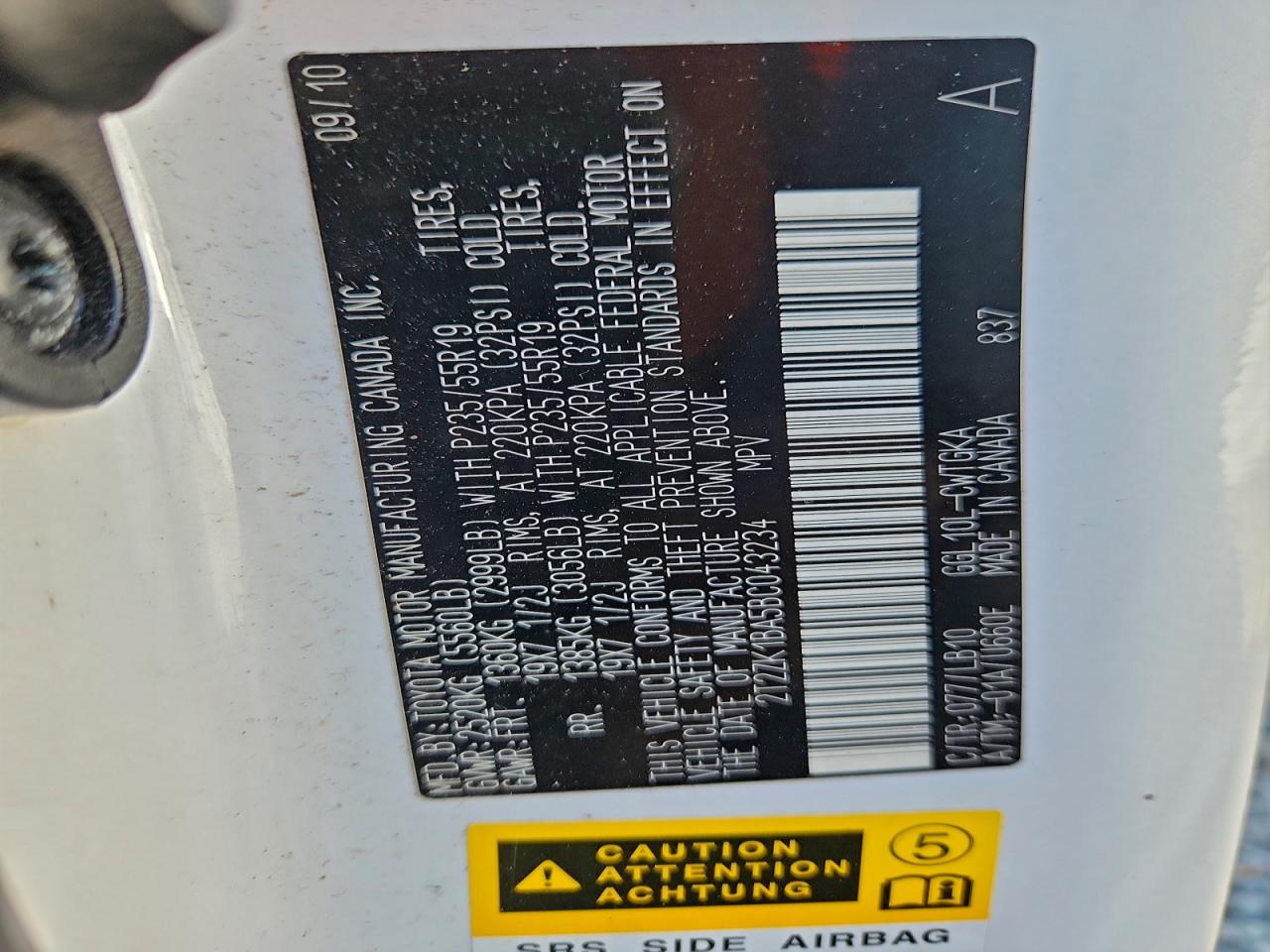 2011 LEXUS RX 350 photo 12