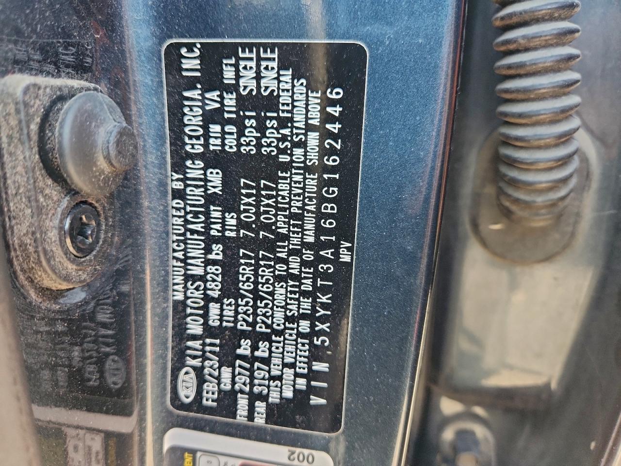 2011 KIA SORENTO BASE photo 12