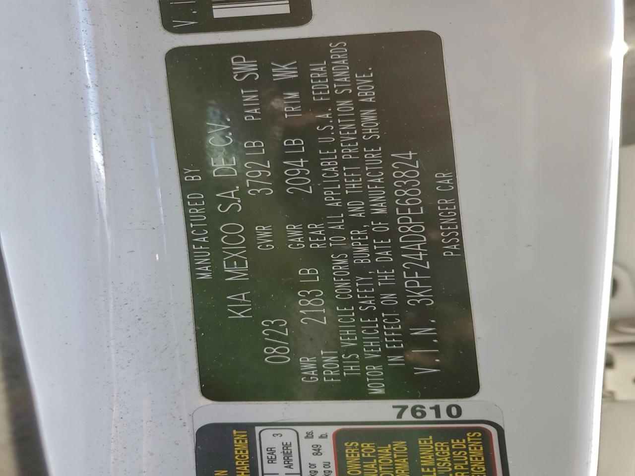 2023 KIA FORTE LX photo 23
