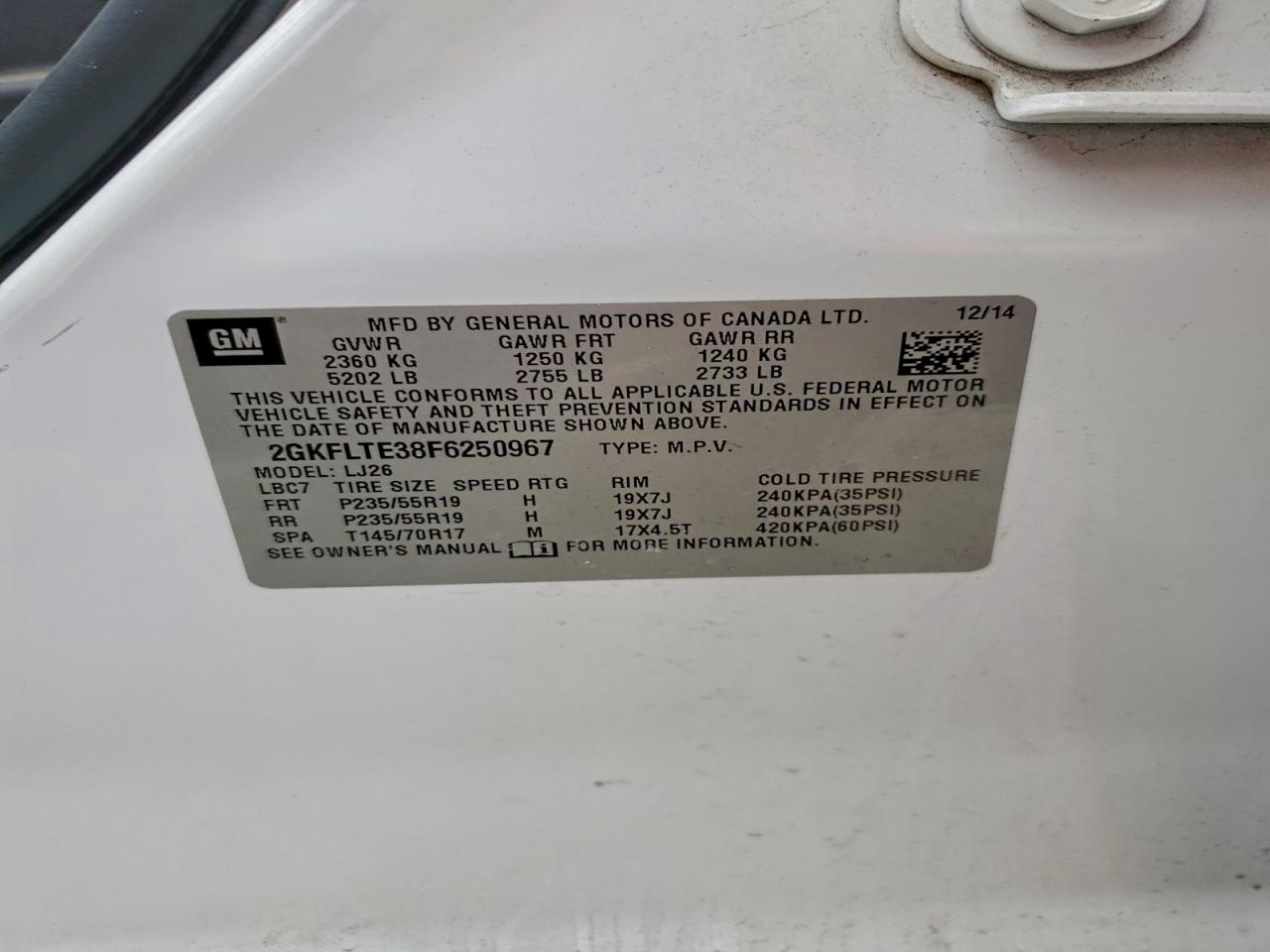 2015 GMC TERRAIN SLT photo 25