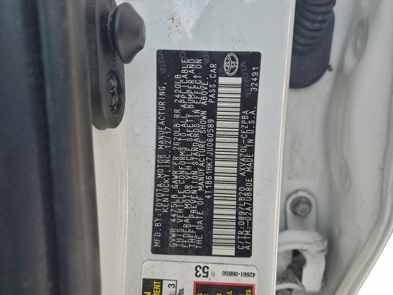 2018 TOYOTA CAMRY XSE photo 23