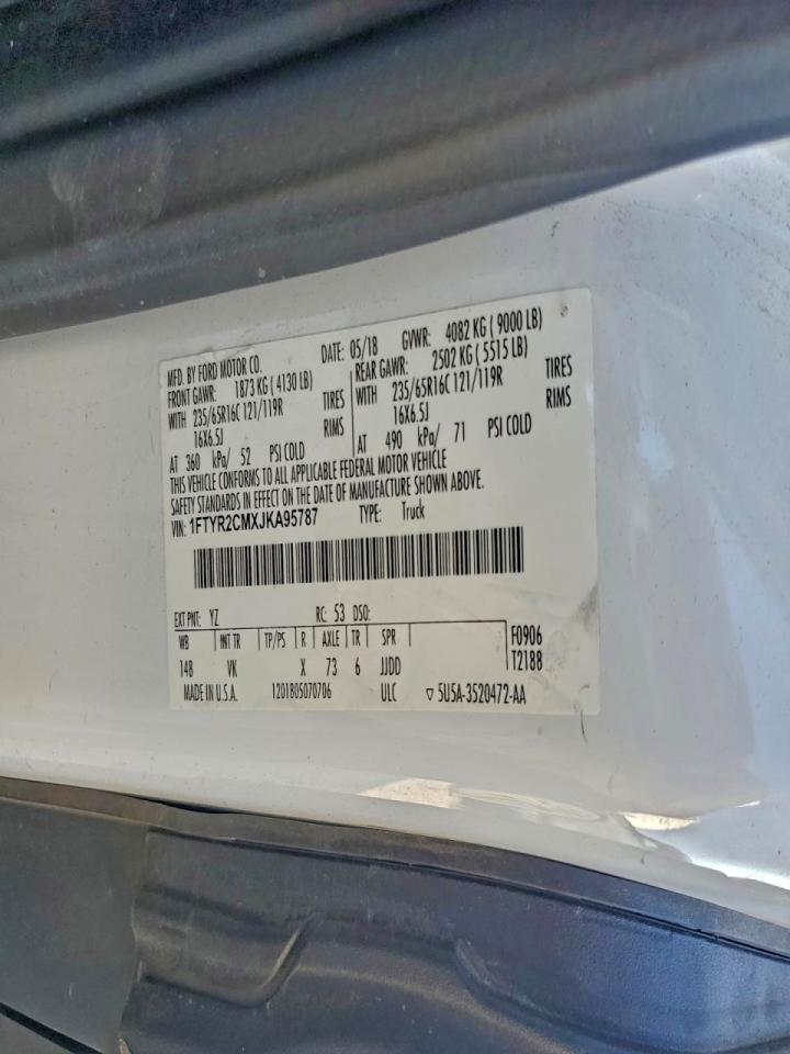 2018 FORD TRANSIT 250 DELIVERY VAN photo 13