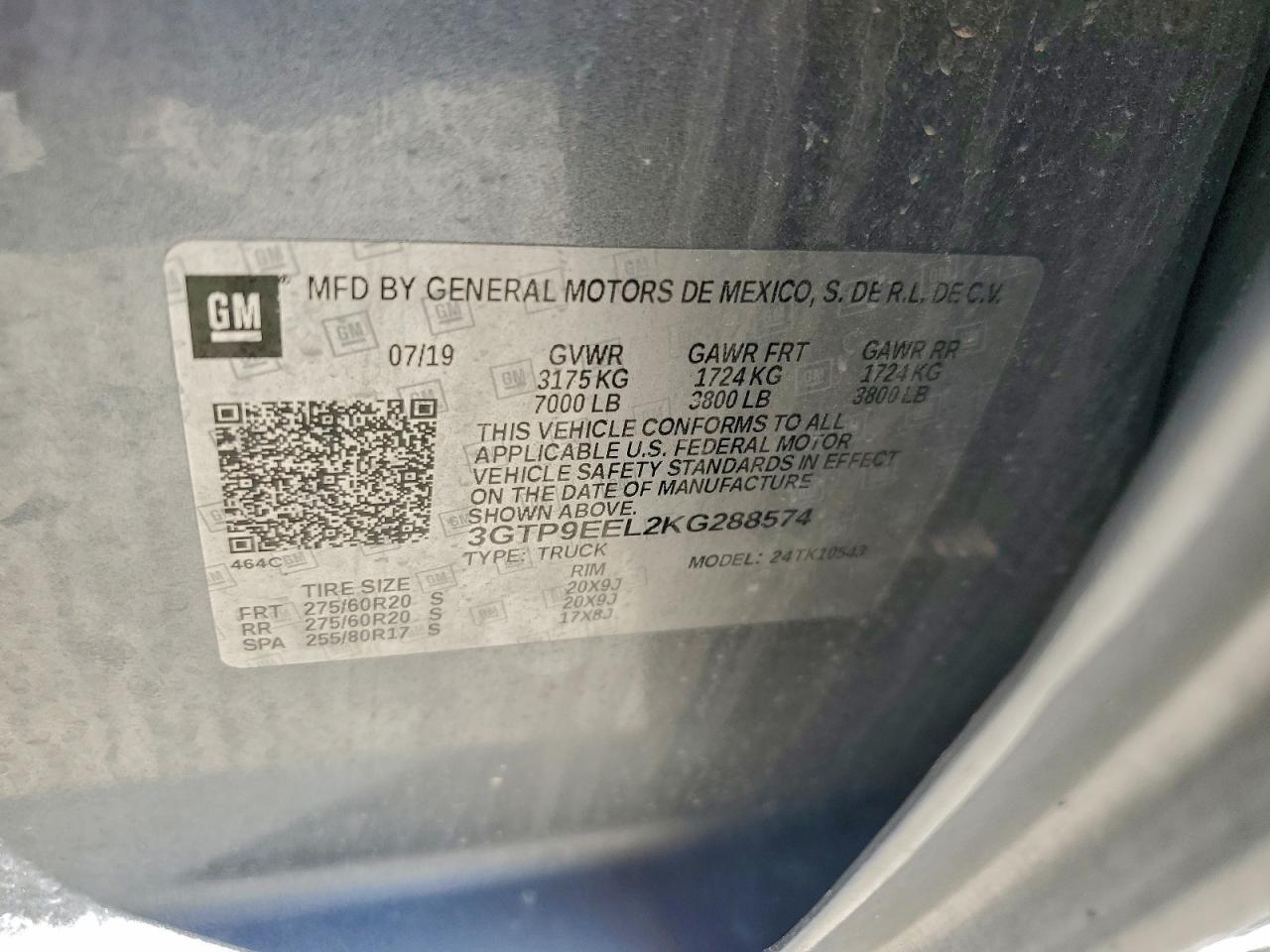 2019 GMC SIERRA K1500 AT4 photo 12