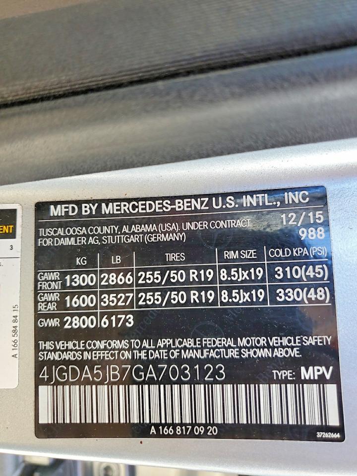 2016 MERCEDES-BENZ GLE 350 photo 37