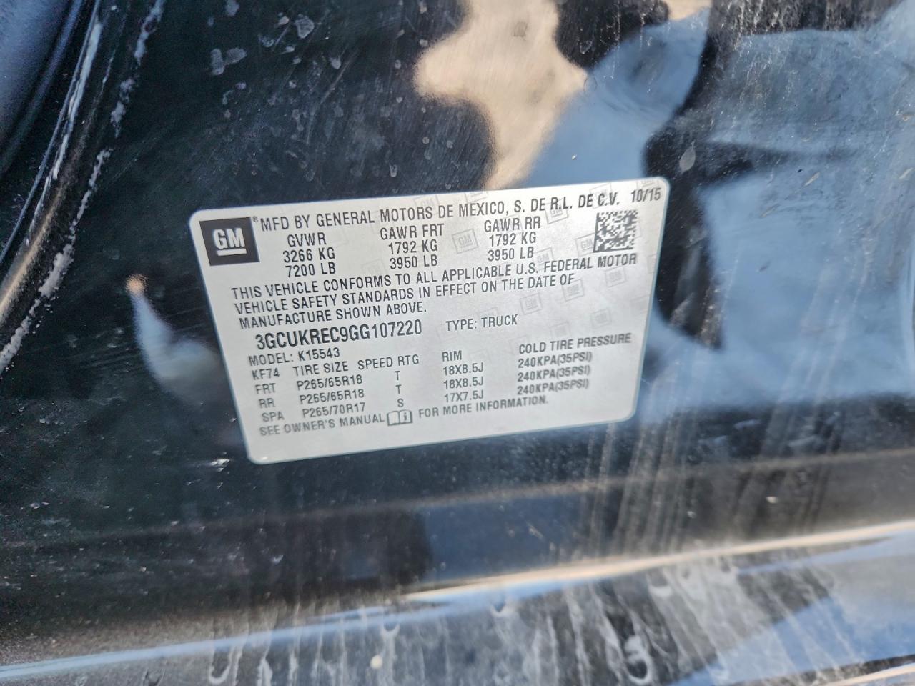 2016 CHEVROLET SILVERADO K1500 LT photo 23