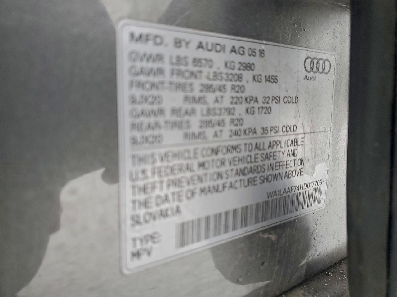 2017 AUDI Q7 PREMIUM PLUS photo 13