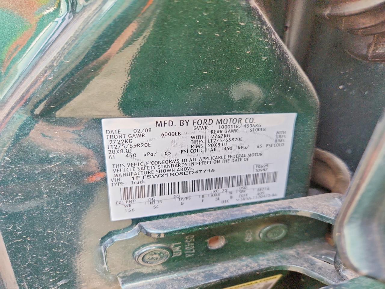 2008 FORD F250 SUPER DUTY photo 12