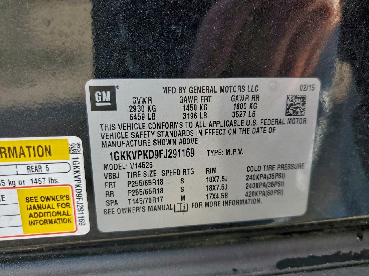 2015 GMC ACADIA SLE photo 25