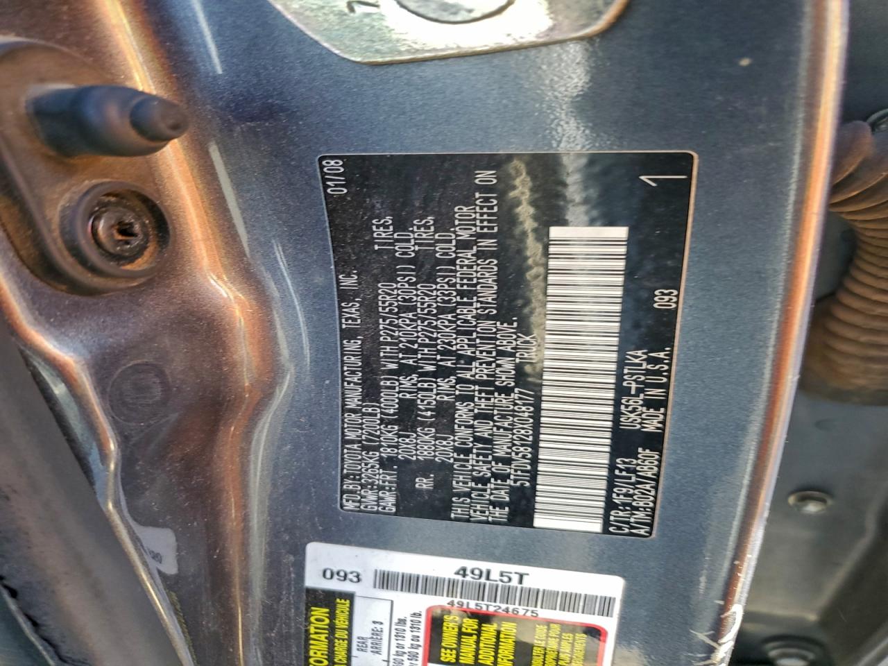 2008 TOYOTA TUNDRA CREWMAX LIMITED photo 23