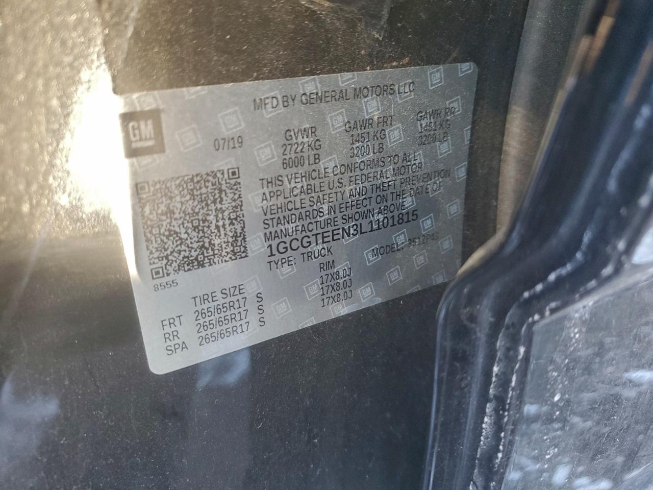 2020 CHEVROLET COLORADO ZR2 photo 12