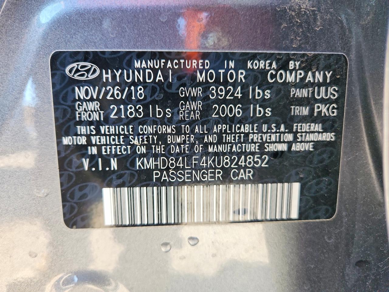 2019 HYUNDAI ELANTRA SEL photo 12