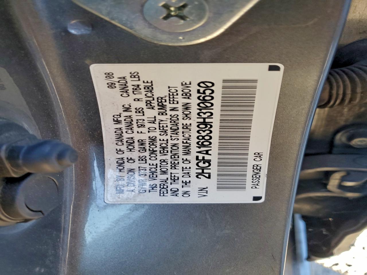 2009 HONDA CIVIC EX photo 23