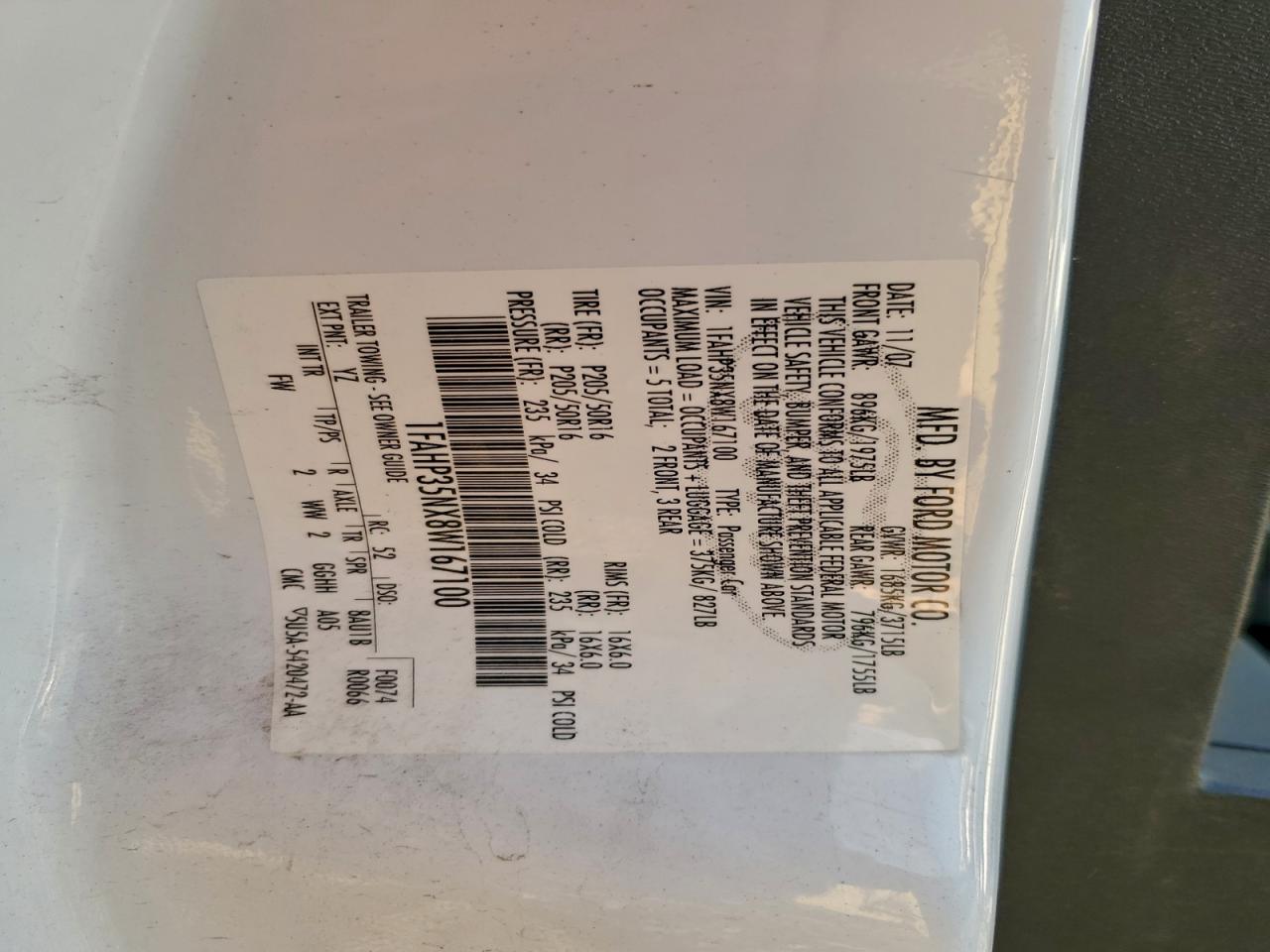 2008 FORD FOCUS SE photo 23