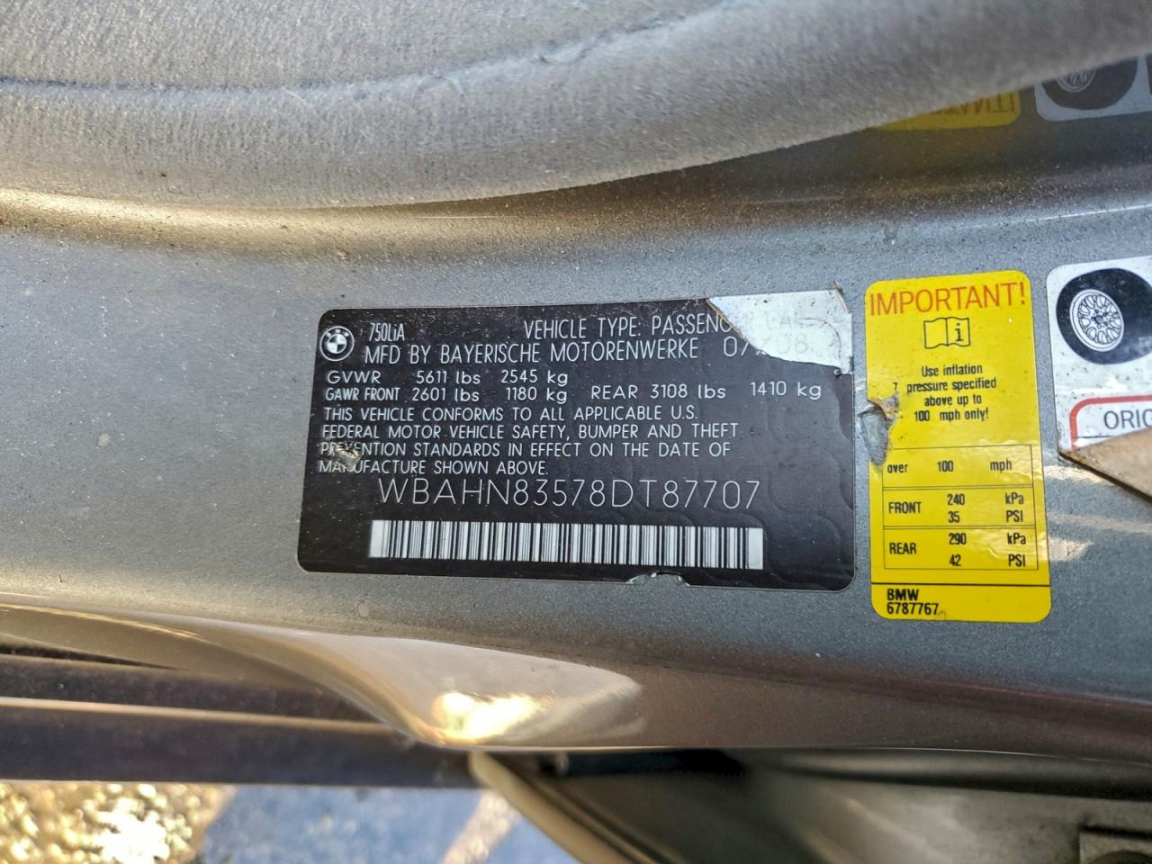 2008 BMW 750 LI photo 34
