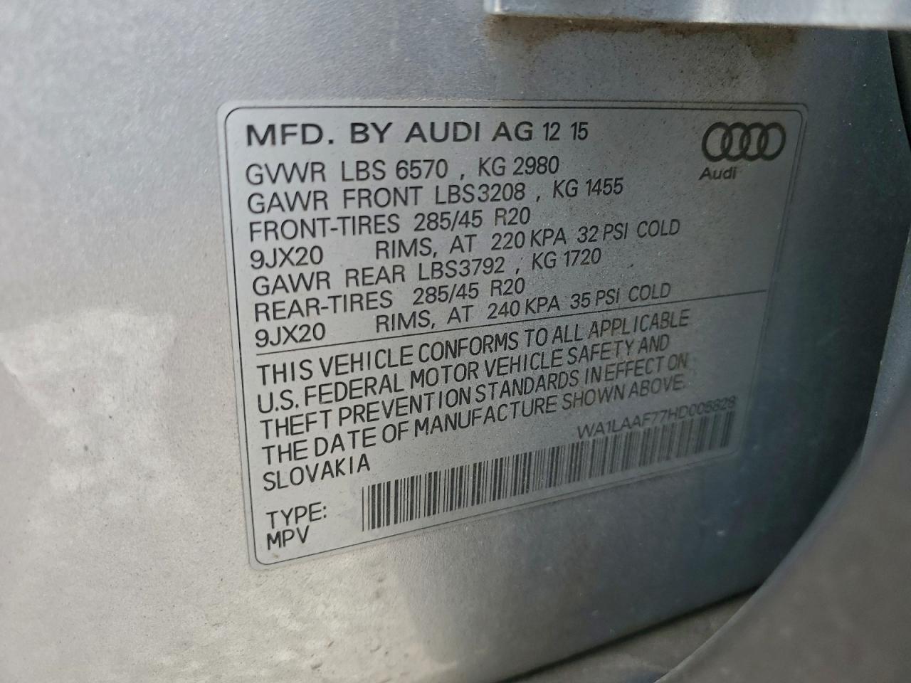 2017 AUDI Q7 PREMIUM PLUS photo 25