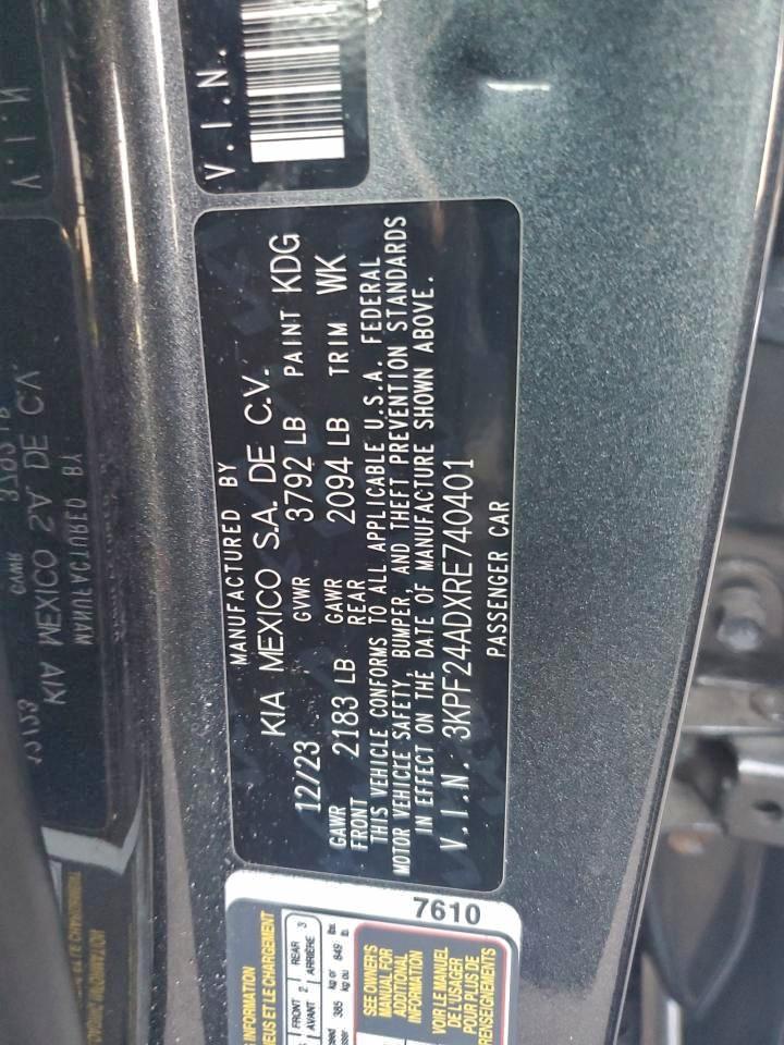 2024 KIA FORTE LX photo 13