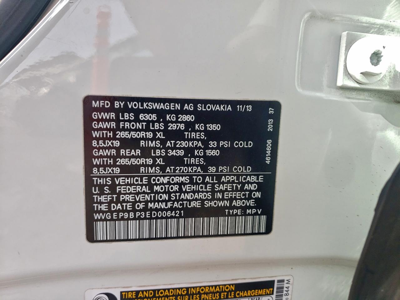 2014 VOLKSWAGEN TOUAREG V6 TDI photo 23