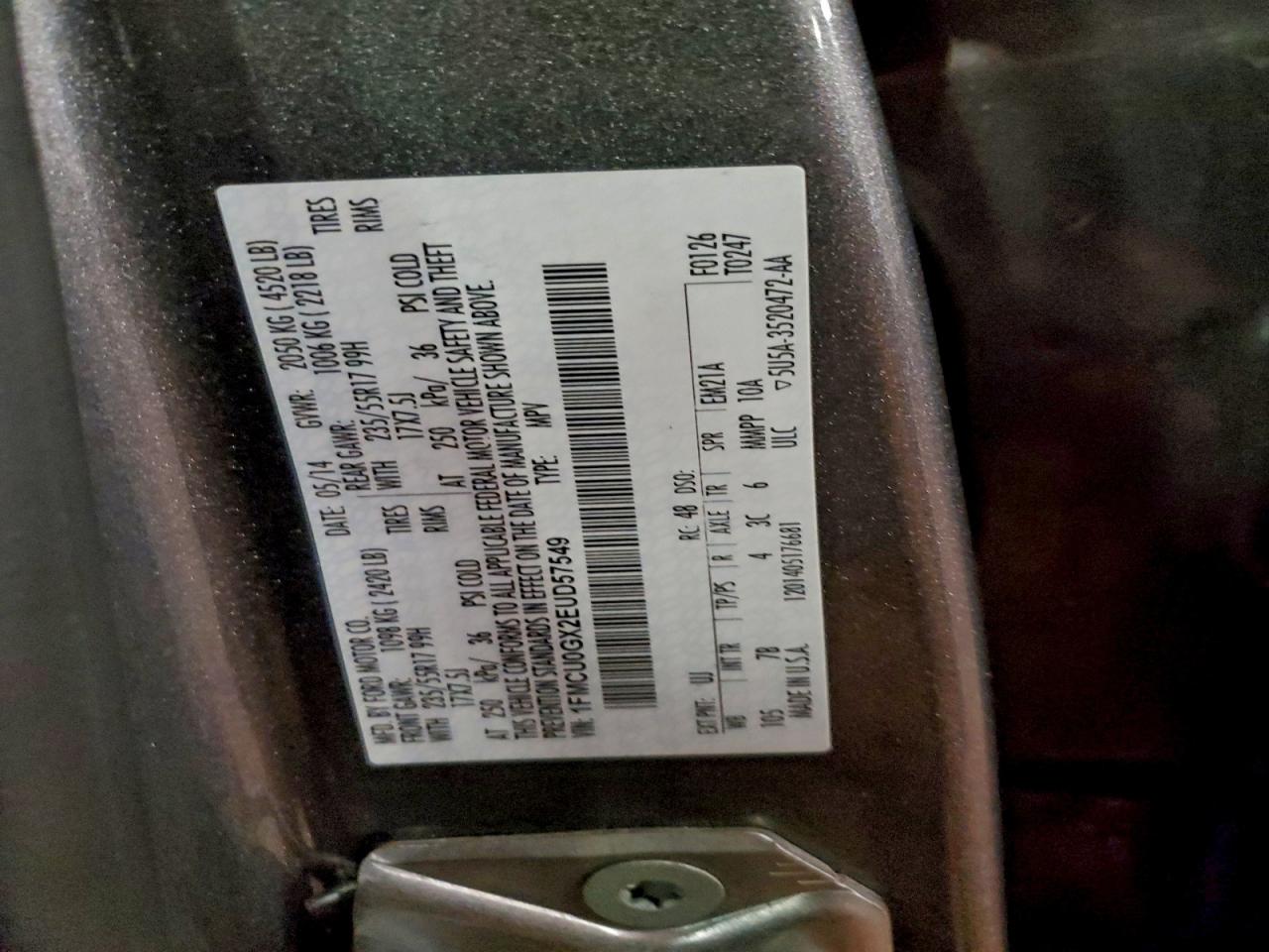2014 FORD ESCAPE SE photo 13
