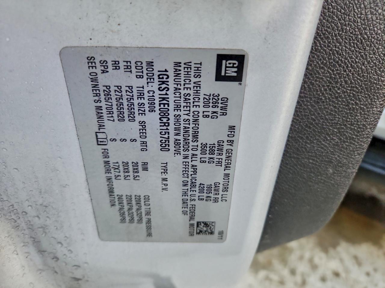 2012 GMC YUKON XL C1500 SLT photo 49