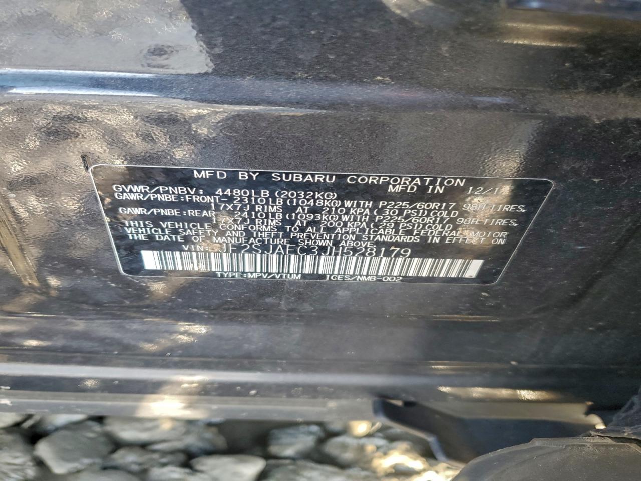 2018 SUBARU FORESTER 2.5I PREMIUM photo 37