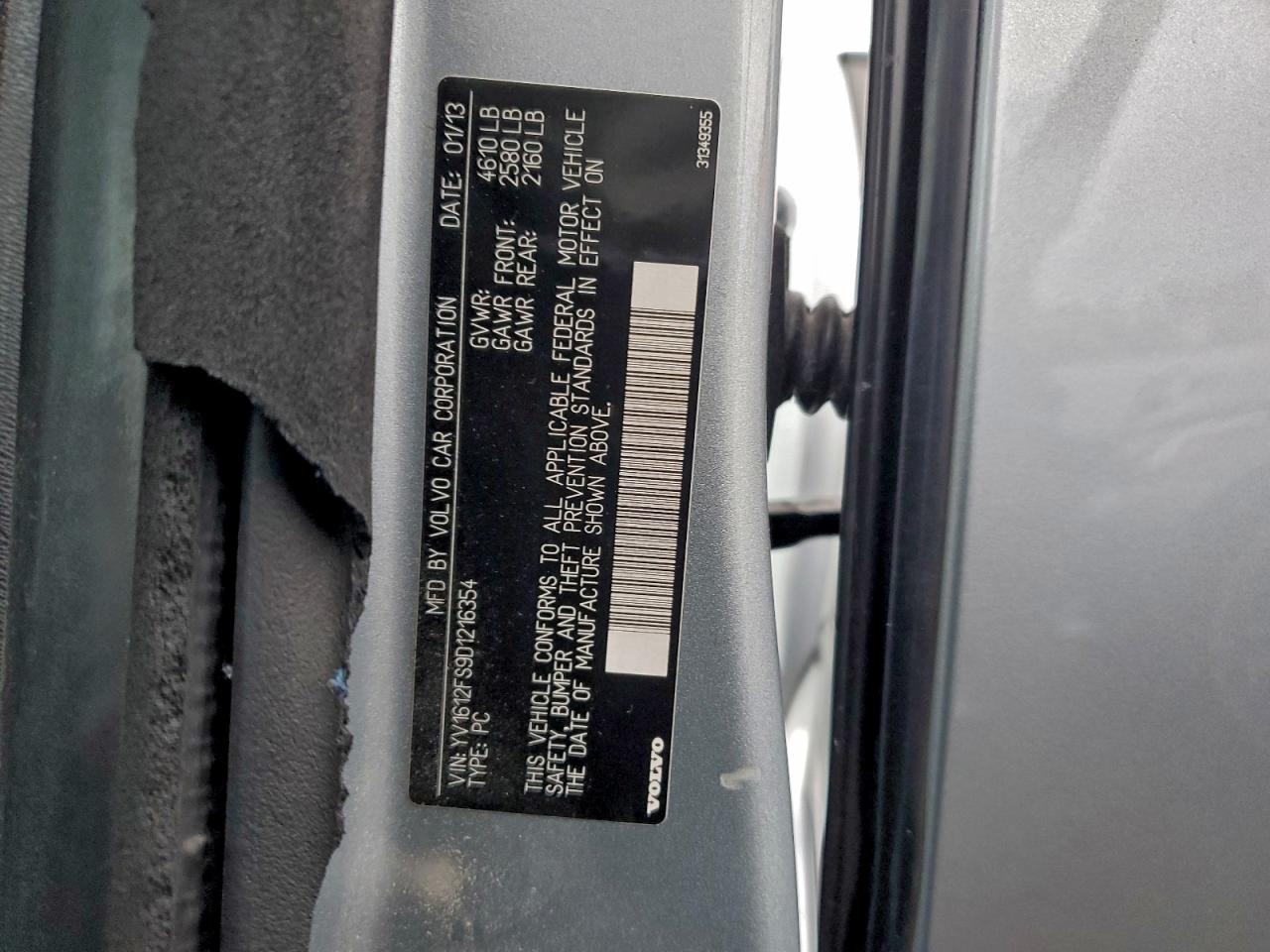2013 VOLVO S60 T5 photo 37