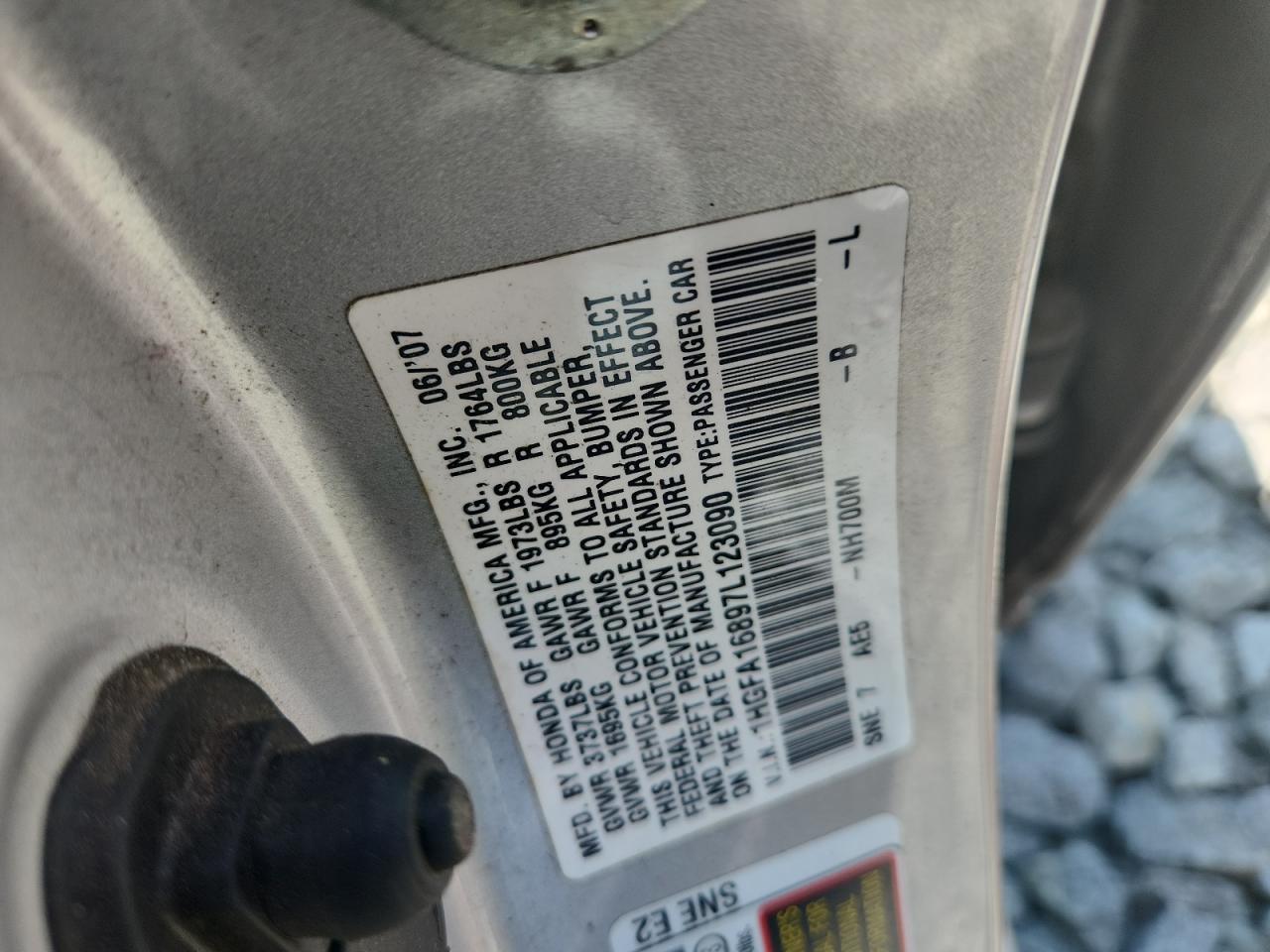 2007 HONDA CIVIC EX photo 12