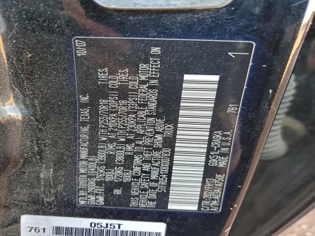 2008 TOYOTA TUNDRA DOUBLE CAB photo 12