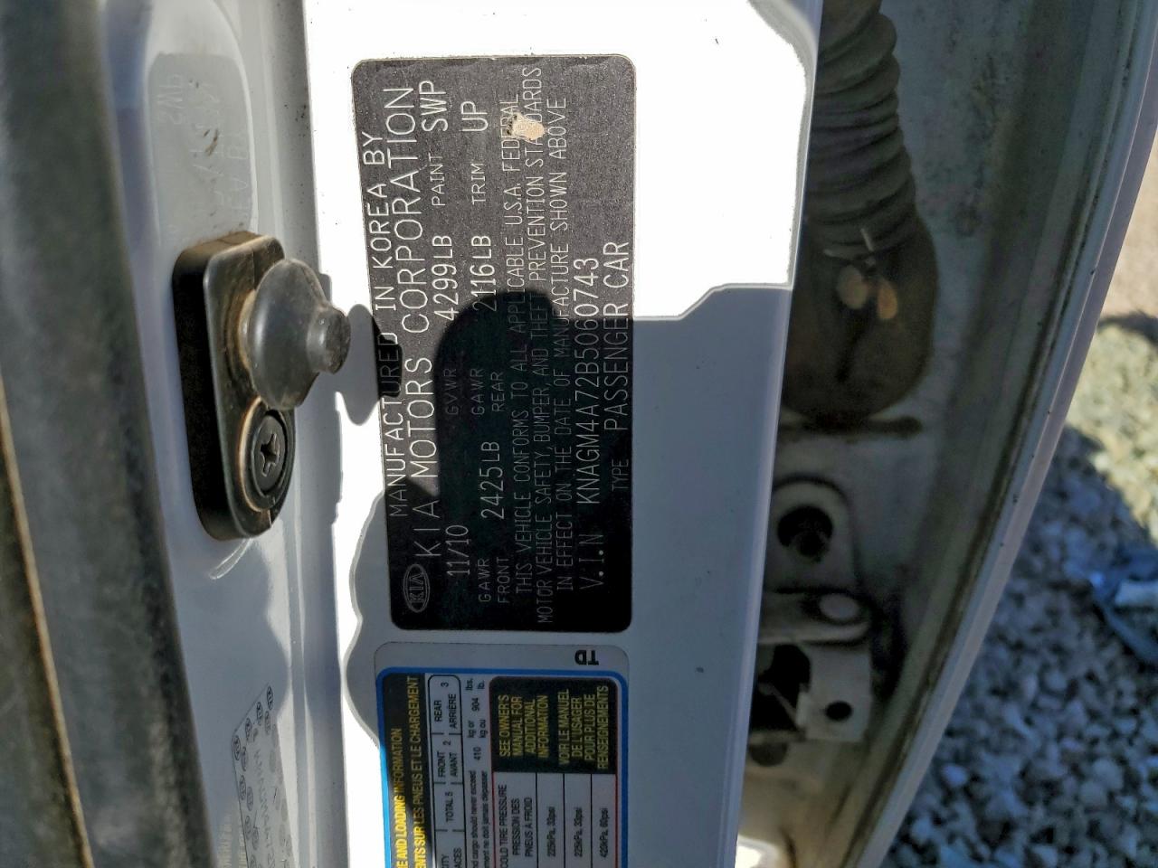 2011 KIA OPTIMA LX photo 34