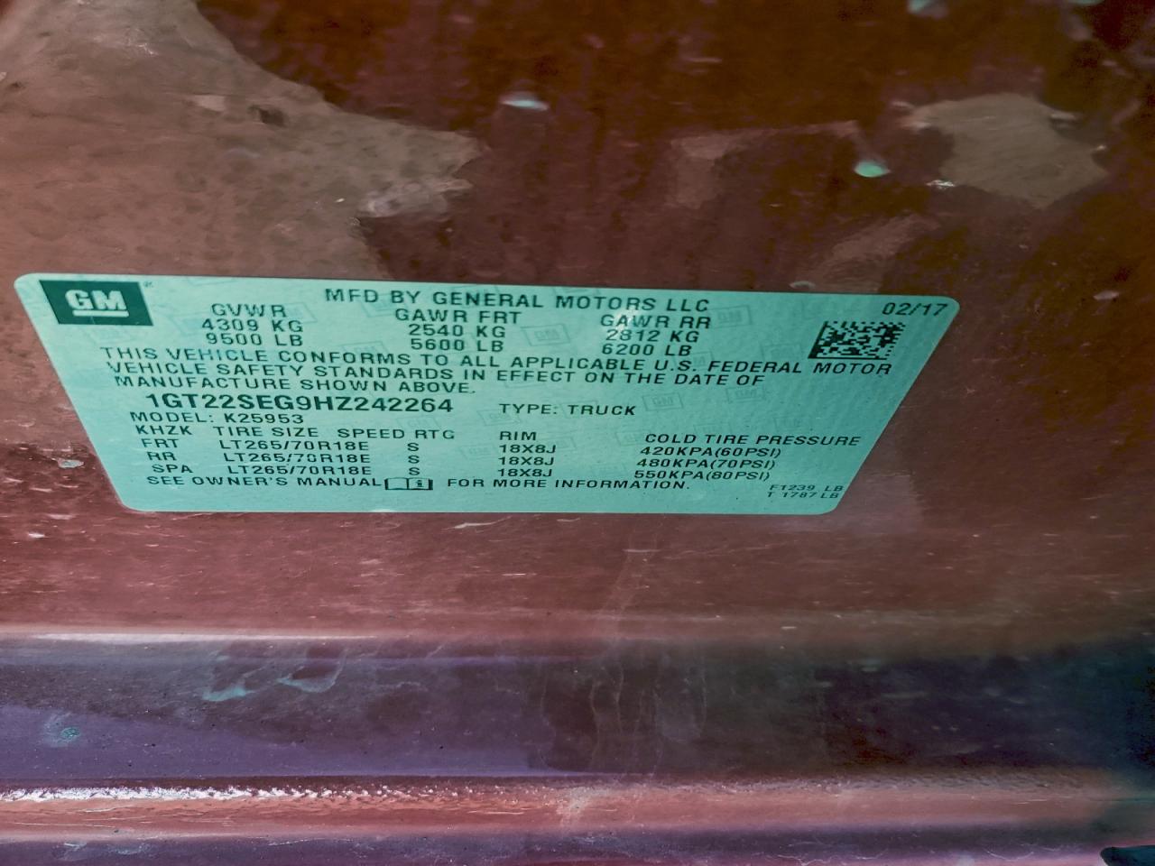 2017 GMC SIERRA K2500 SLE photo 13