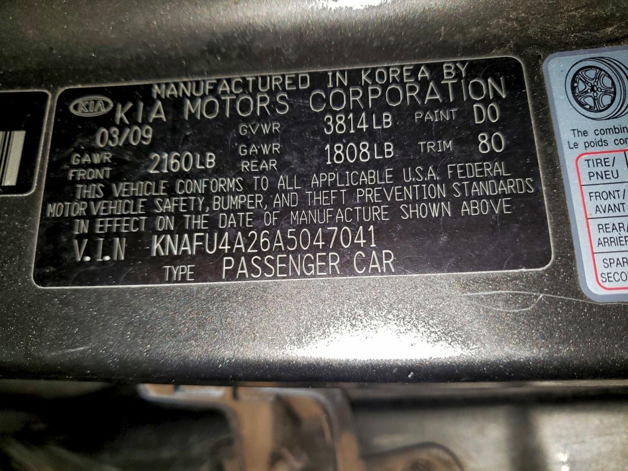 2010 KIA FORTE EX photo 12