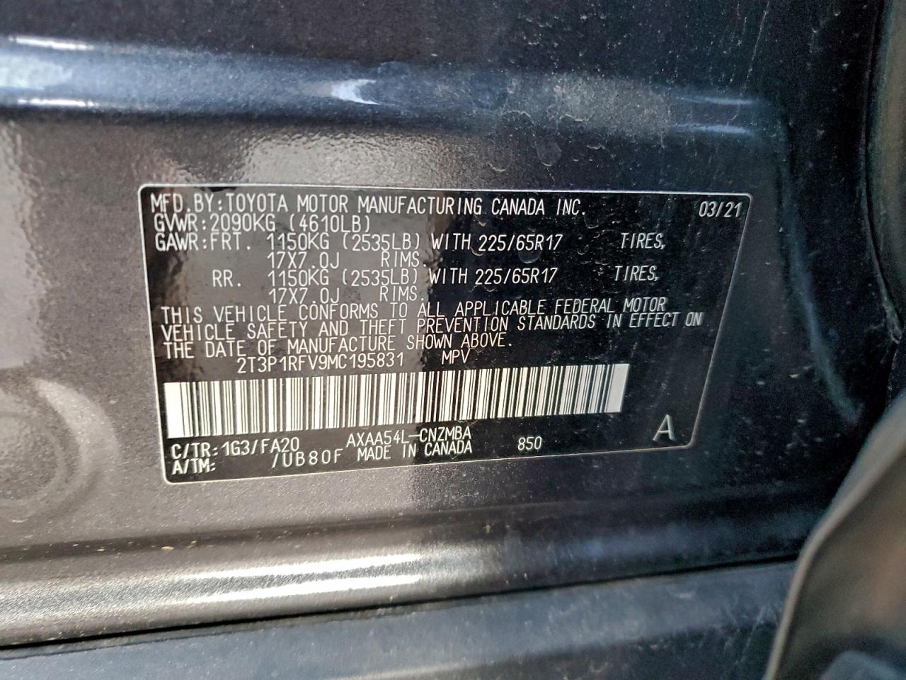 2021 TOYOTA RAV4 XLE photo 13