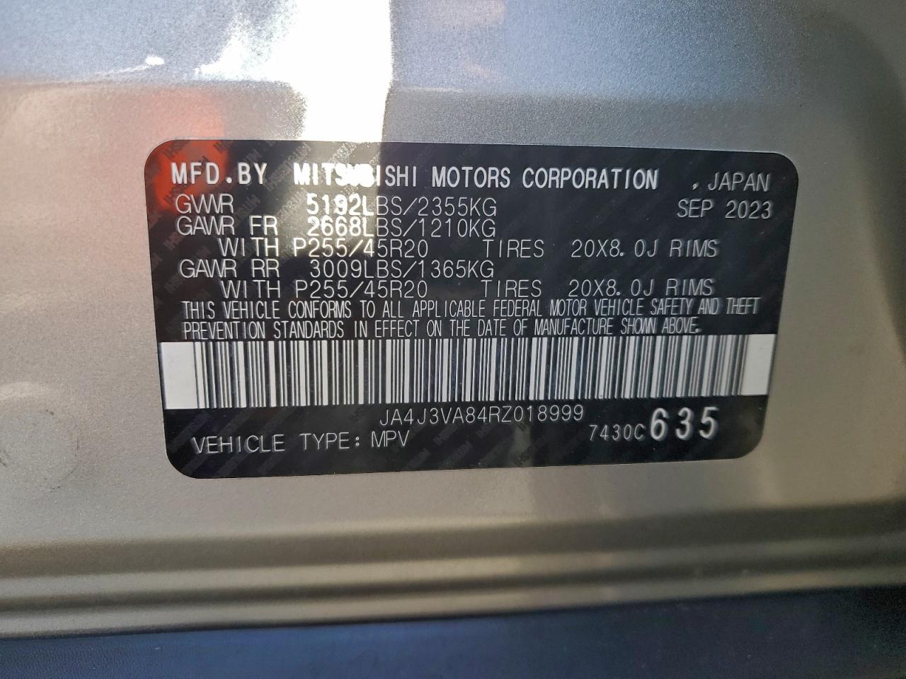 2024 MITSUBISHI OUTLANDER SE photo 14