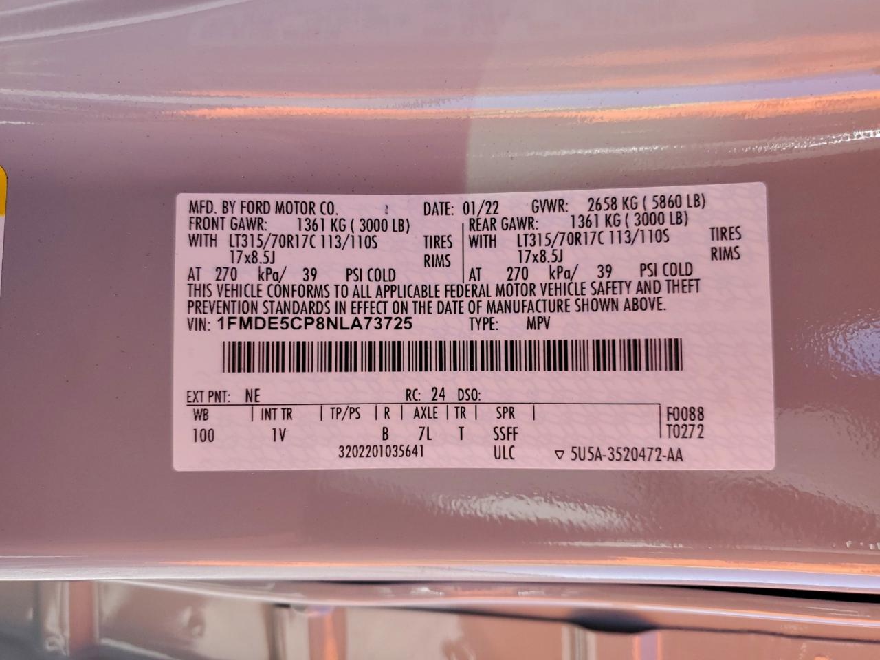 2022 FORD BRONCO BASE photo 37
