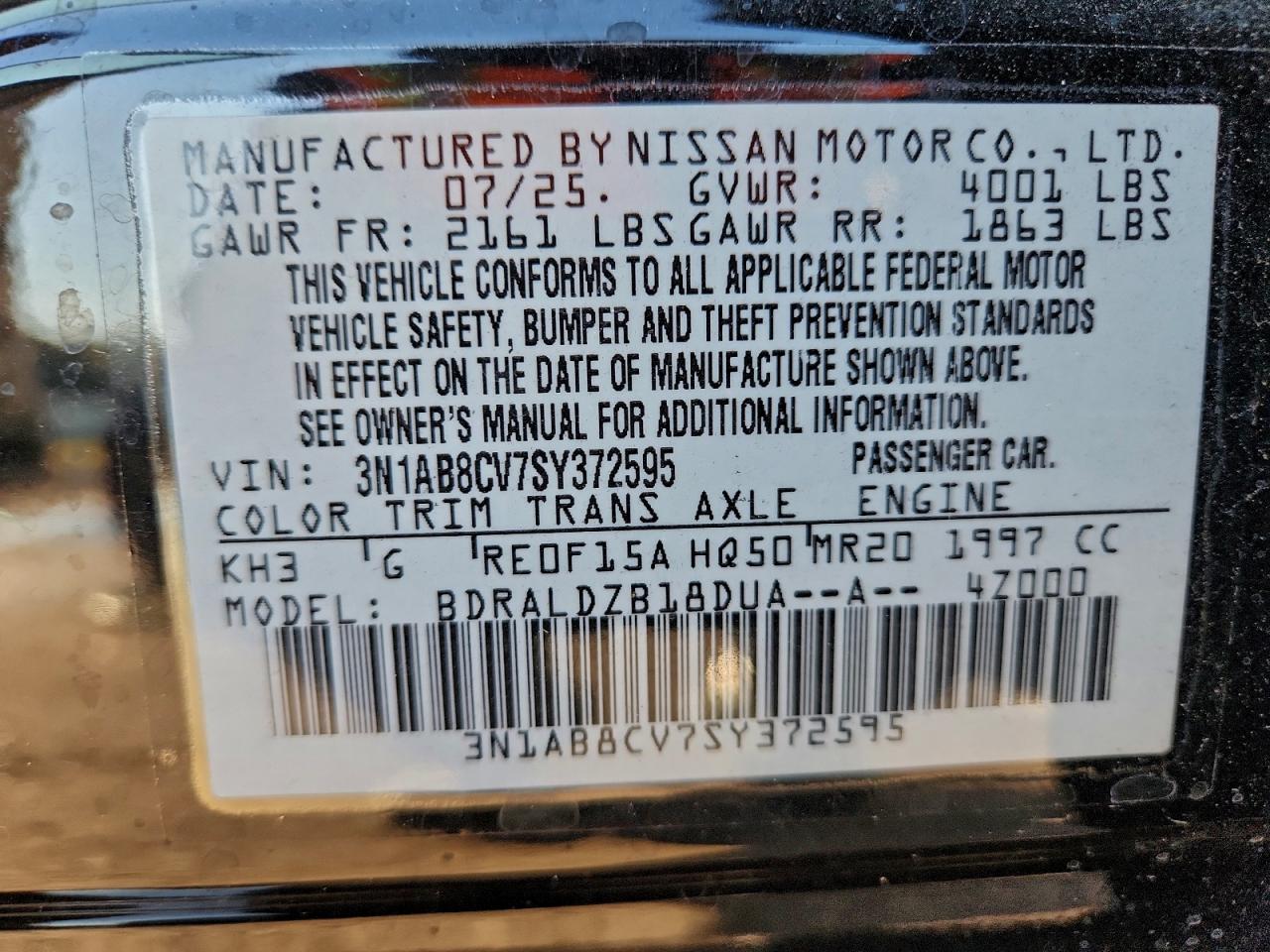 2025 NISSAN SENTRA SV photo 12