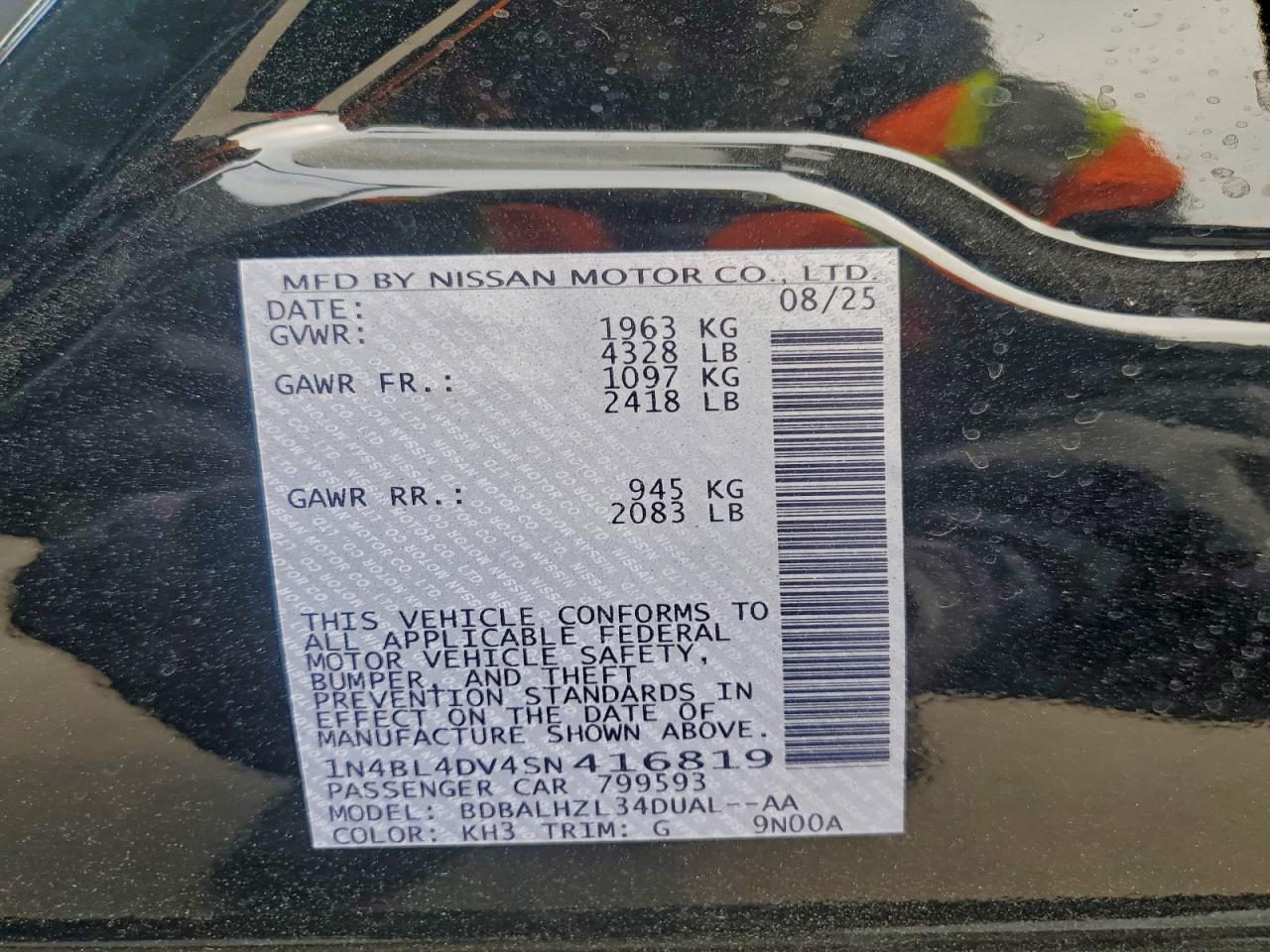 2025 NISSAN ALTIMA SV photo 12