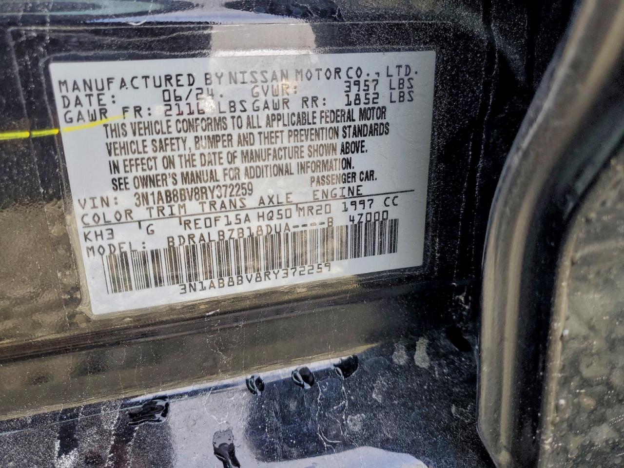 2024 NISSAN SENTRA S photo 37