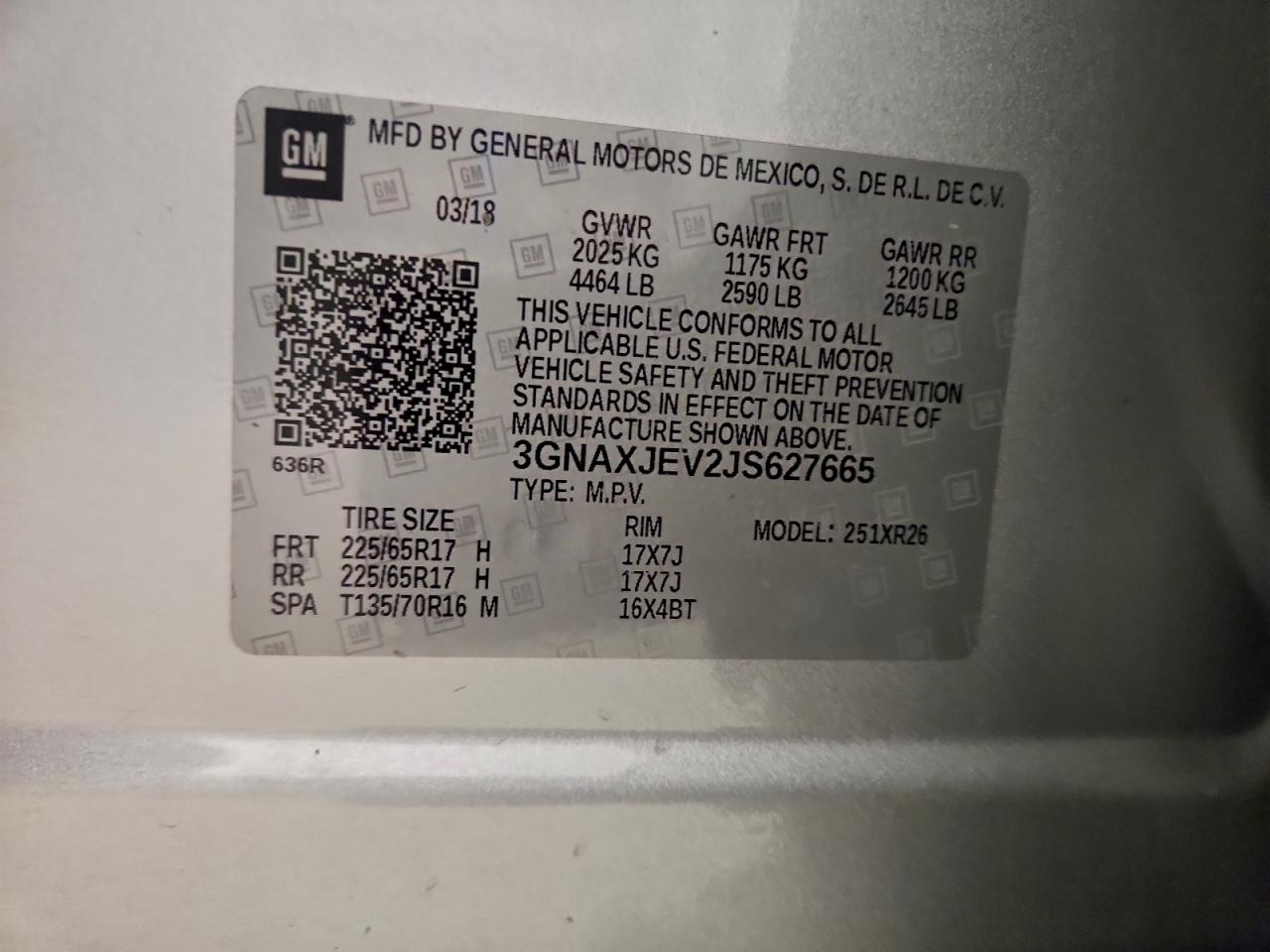 2018 CHEVROLET EQUINOX LT photo 12