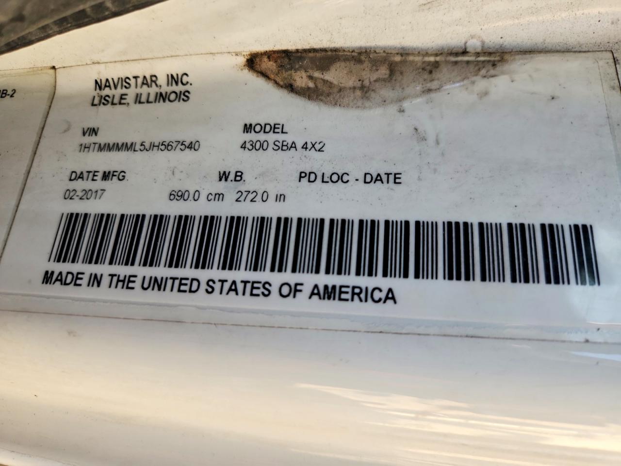 2018 INTERNATIONAL 4300 BOX TRUCK photo 10