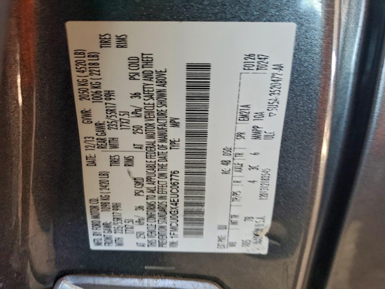 2014 FORD ESCAPE SE photo 25