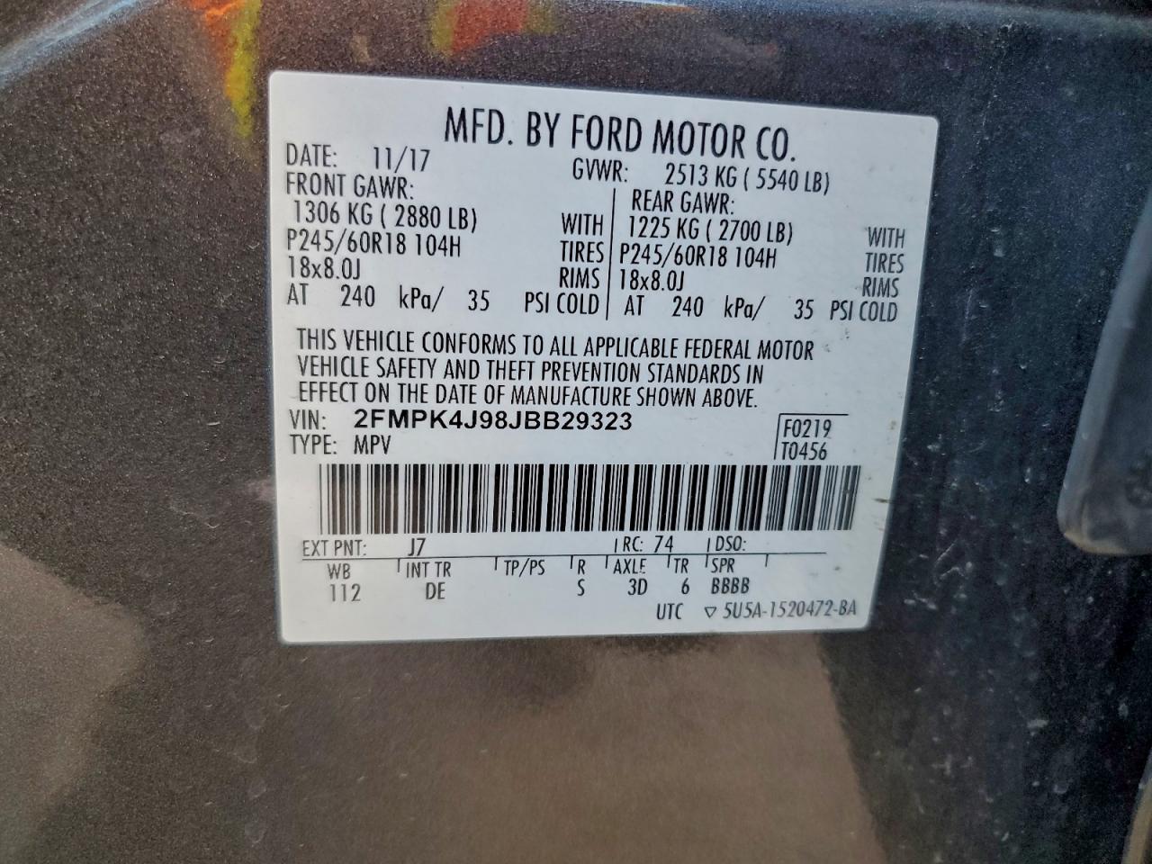 2018 FORD EDGE SEL photo 13