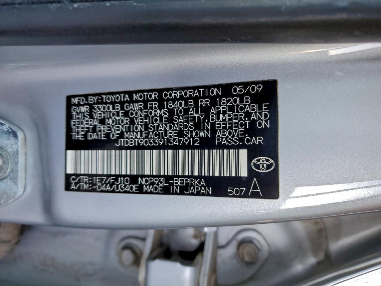 2009 TOYOTA YARIS photo 23