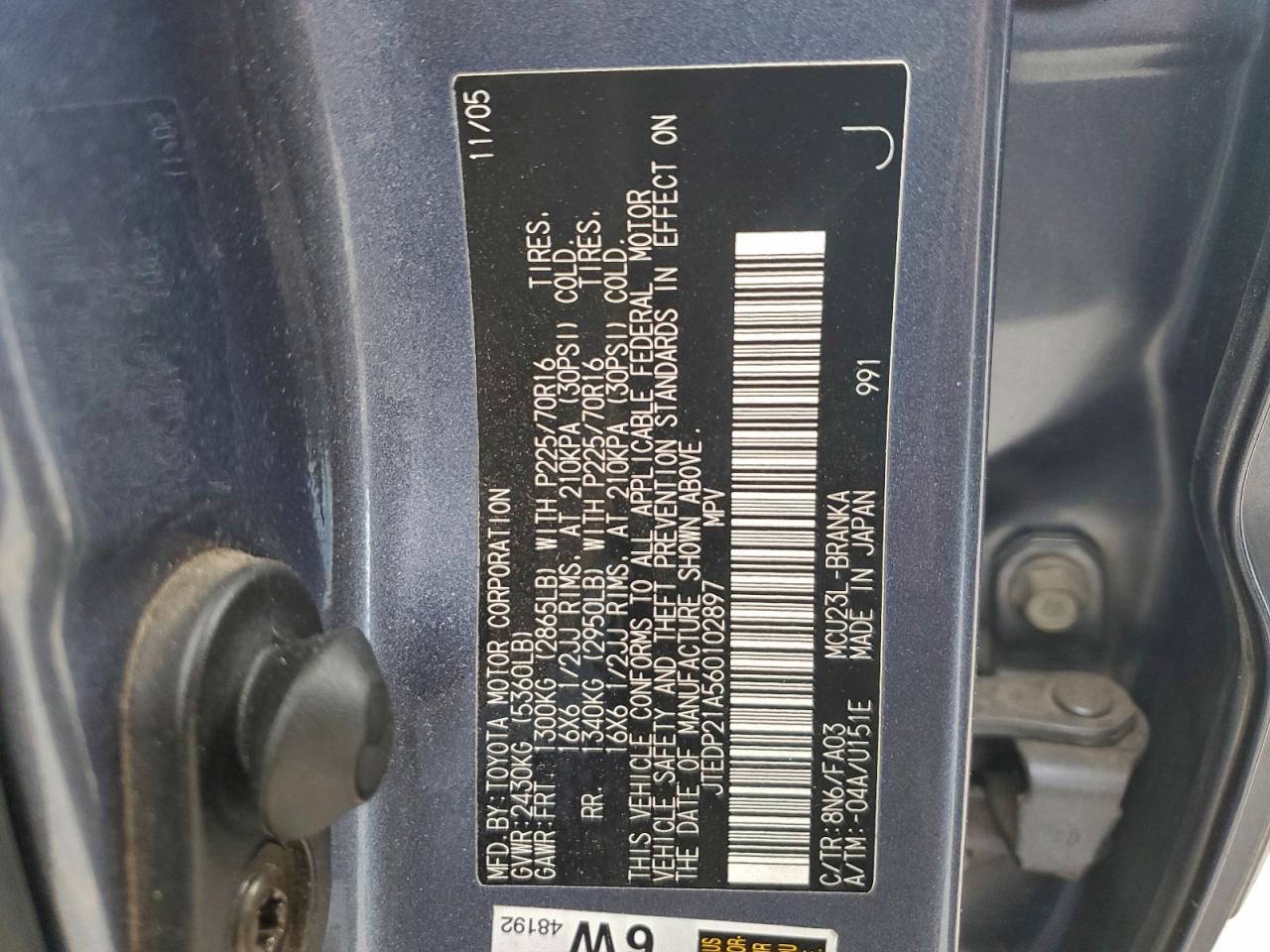 2006 TOYOTA HIGHLANDER LIMITED photo 27