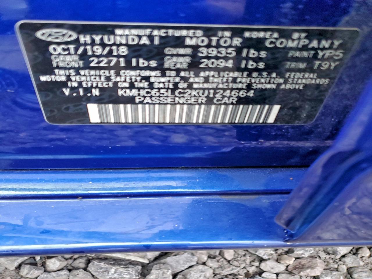 2019 HYUNDAI IONIQ BLUE photo 23