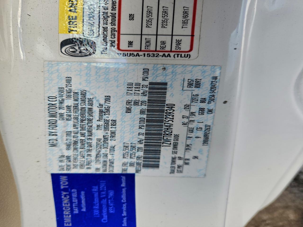 2007 FORD MUSTANG GT photo 13