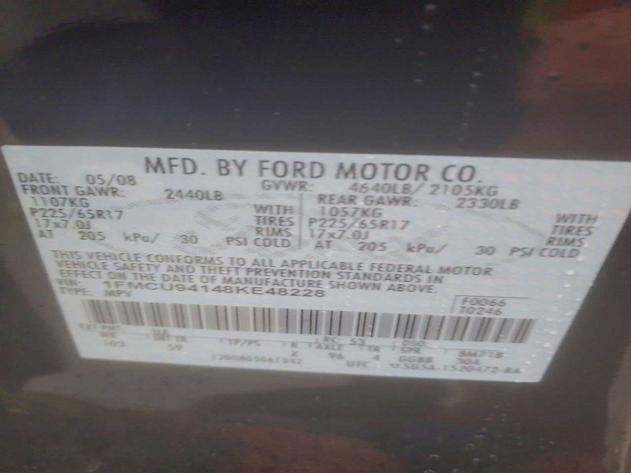 2008 FORD ESCAPE LIMITED photo 23