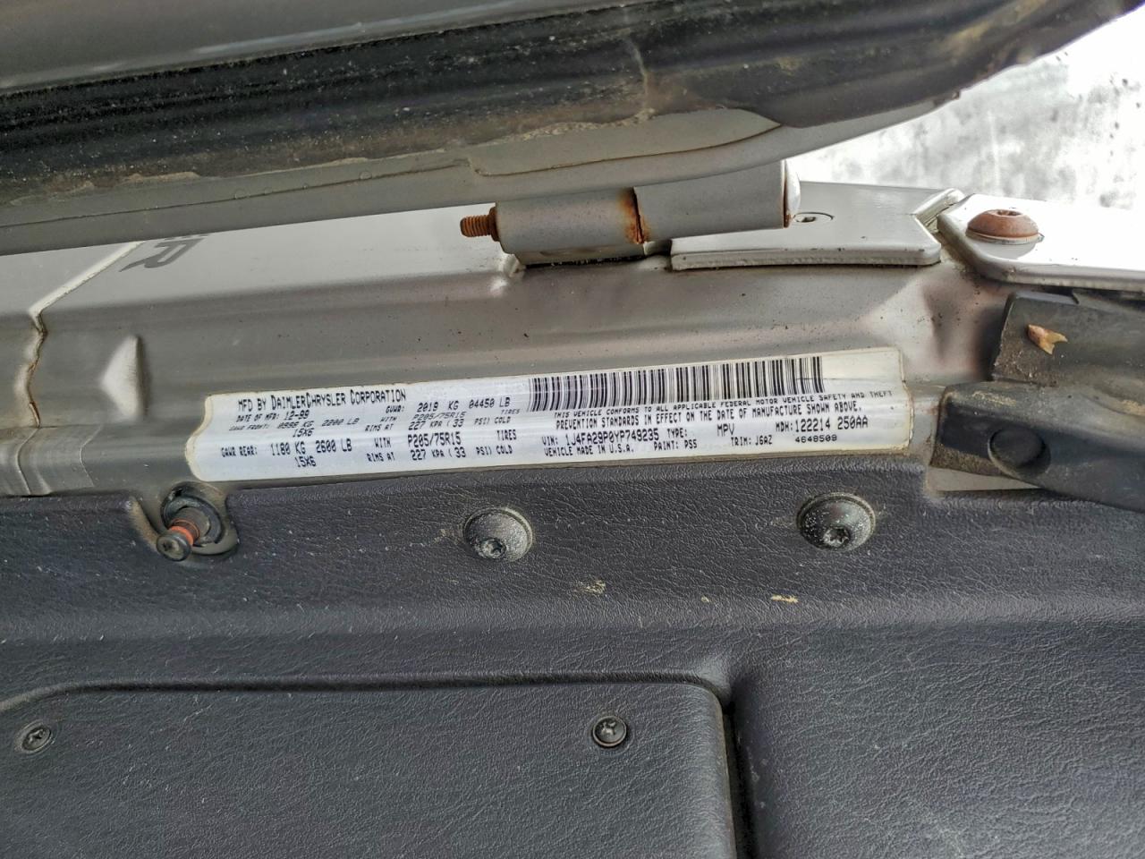 2000 JEEP WRANGLER / TJ SE photo 13