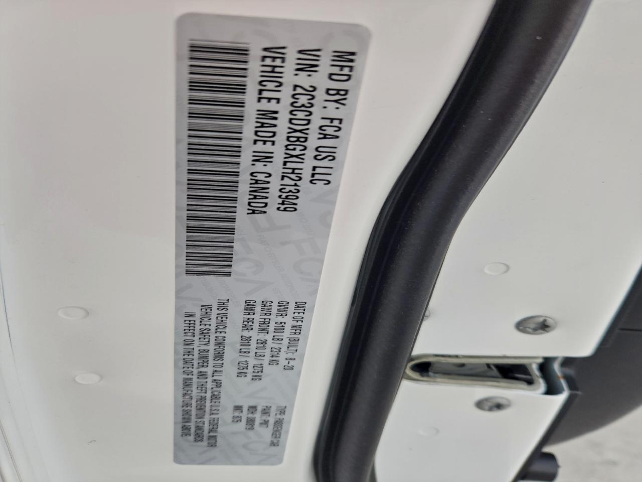 2020 DODGE CHARGER SXT photo 12