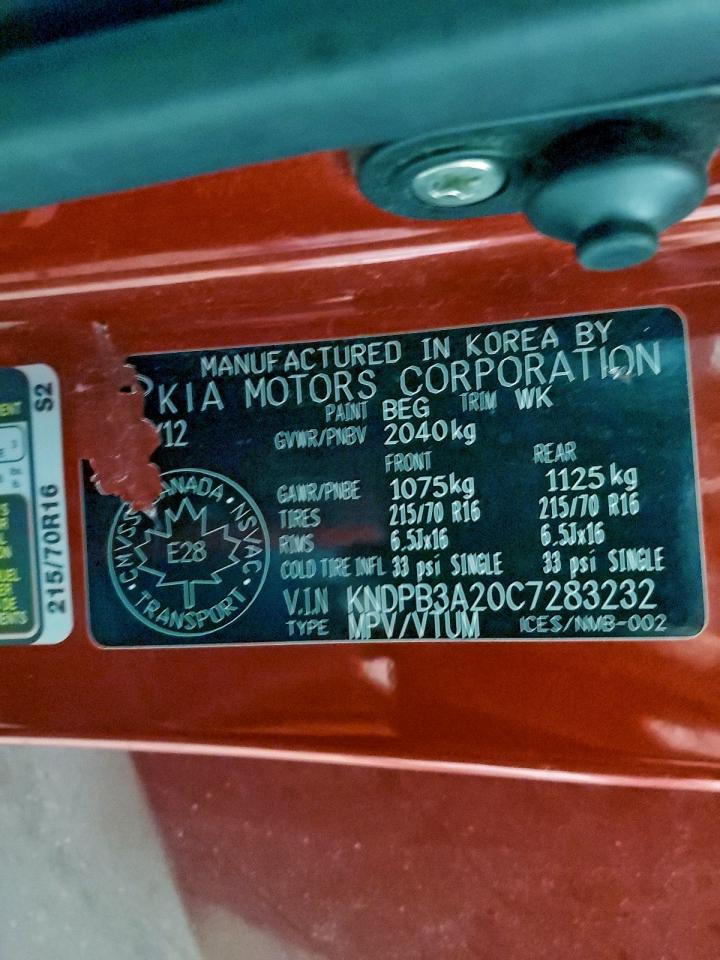 2012 KIA SPORTAGE BASE photo 13